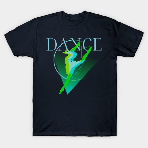 Dance Ballet Triangle T-Shirt by Dancespread